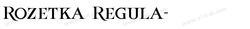 Rozetka Regula字体转换